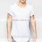 Wholesale China Scoop Hem And Taping Longline Plain t Shirt for Men