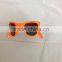 cheap custom logo promotion sunglasses folding sunglasses orange color frame smoke lenses sunglasses DLC9005