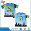 Lighted animal brand colorful flat t shirts for kids