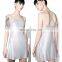 Metallic Silver  Fashion Dress in Slim Fit