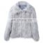 Good Quality Grey Long Coat Women Winter Faux Fur Coat