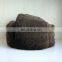 Genuine sealskin round fur Leifeng hat of russian style