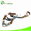Genuine grid pattern leash include collar for pet dog