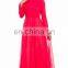 Wholesale Muslim clothing design satin maxi dress long sleeve