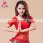 Fashion Short Sleeve Bellydance Top Women Belly Dancing Clothes Professional Water Yarn Belly Dance Costume Top S-3074