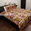 Indian vintage 100 % cotton bedsheet embroidered handmade design jaipuri bedspread Bedsheet