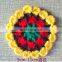 Handmade Crochet Pure Manual Processing Wool Woven Mat Cup Mat