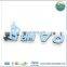 ABS Material 3D Shape Silver Plating Car Logo Label Adhesive Sticker