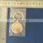 Round shape silver plated key chain metal split key ring
