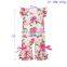 Flower Print Girl Ruffle Jumpsuit Custom Baby Romper