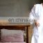Luxury sleepwear 100% cotton unisex free size bathrobe for hotel and home