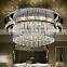 Luxury Elegant K9 Crystal LED Ceiling Light Chandelier for Hotel Hall Decoration