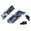Free Shipping! Headlight Washer Nozzle Covers Chrome W/ Back Black Clips For LEXUS GS300 GS350