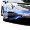 Body kit for Porsche Carrera 911 991 front bumper rear bumper wide flare carbon fiber side skirts trunk sopiler and hood bonnet