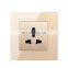 Universal standard 13A wall socket  86 square hole Household, On-off control,3Pin outlet