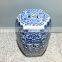 Creative hexagon shape ceramic porcelain antique blue and white nested stool