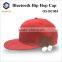 washable bluetooth head cap military style caps