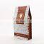 Eco Friendly Customized Print 100g Packaging Bag recyclable chip Stand Up Pouch Kraft Paper tea Coffee bags
