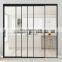 Slim aluminum profile sliding door, interior kitchen patio living room glass sliding doors