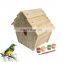Eco-Friendly DIY Wooden Decorative House For Bird,Outdoor Garden Paint Bird House Kit diy