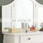 Furniture Sunny White Wooden Vanity Make Up Table and Stool Set