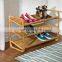 3 tier bamboo bench shoe rack storage home organizer shelf shoes