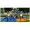JINGQI Hot sale kids outdoor playground equipment with plastic slide children playground items for sale