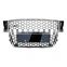 ABS Material car grill for Audi A5 RS5 high quality front bumper grill Automotive silver no logo style grille 2008-2012