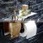 bathroom accessories Stainless Steel Wall Mounted shower Liquid hand luxury modern Soap Dispenser bracket holder toilet paper