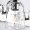 Minimalist Style Bathroom Vanity Light 3-Lights Golden Cheap Price For Bathroom Kitchen Metal Cylinder Glass Shade Wall Lamp