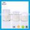 Clear Round Embossed Heart Shape Glass Pudding Bottle With Plastic Cap