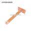 Mens Razor Double Edge Shaving Razor Blade Custom Wooden Handle Safety Razor