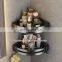 New bathroom Rack Bathroom Shelf black aluminium alloy Towel Rack Hanging Rack Shampoo Storage Organizer