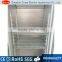 Upright glass door beverage cooler refrigerator showcase
