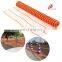 European market 1X50m 100mmX40mm PE orange safety barrier mesh for construction road traffic