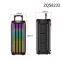 Sell well ZQS8232 40W power dual 8 inch speaker wireless bass sound party speaker with colorful lights