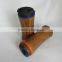 Plastic inner stainless steel outer wooden grain printing mug