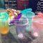 BPA Free double wall Plastic Mugs With Straw