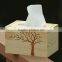 wholesale decoration natural wood storage tissue box