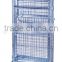 Warehouse nesting mesh rolling security cage