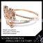 2015 Fashion Jewelry Lovely Flower and Butterfly Shape Bangle for Sweet Girl Platting Rose Gold Material Bangles Charms