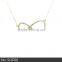 Latest design italy 925 silver "8" shape pendant infinity necklace