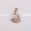 Newest arrivaling high quality gold swan pendant with tanzanite