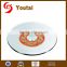 glass restaurant banquet wedding lazy susan plate