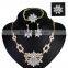 Women Bridal Wedding Jewelry Sets Charm Crystal Flower Pendant Jewelry Sets Shininy Bijoux Femme 2016
