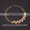 Fashion Charm Gold Stainless Steel High Quality Steel Wire Necklace Earrings Bracelet Jewelry Sets