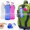 Soft squeeze silicone travel bottle collapsible water bottle joyshaker