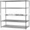 36"d x 72"w Wire Shelving with Five Shelves