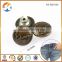 Garment Accessories Vintage Coffee Alloy Embossed Metal Button                        
                                                Quality Choice