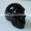 Semi precious stone obsidian skull carving
